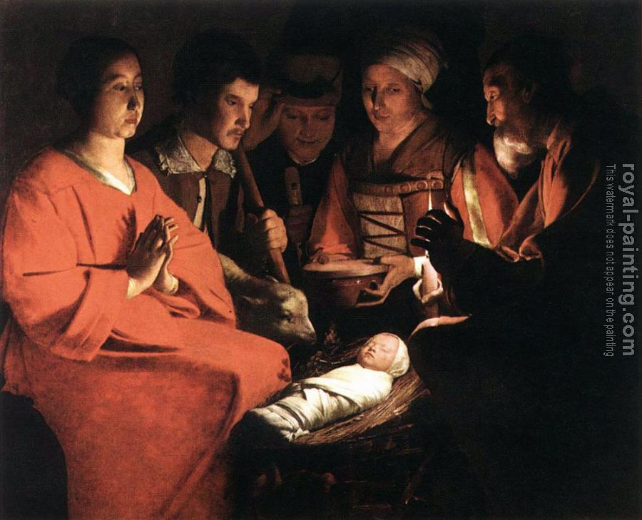 Georges De La Tour : Adoration of the Shepherds